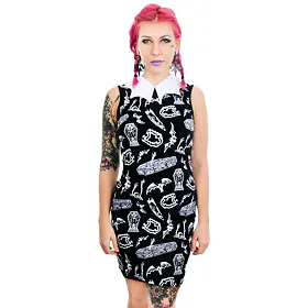 TOO FAST WEDNESDAY ADDAMS Černá M